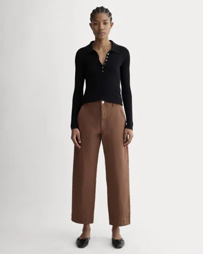 Everlane Utility Straight-leg Pant | 26.5" Inseam In Rosewood In Brown