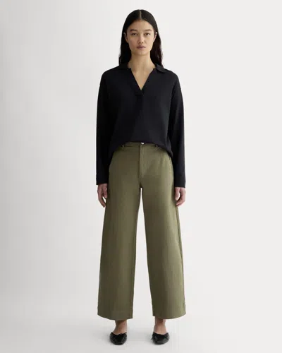 Everlane Utility Wide-leg Pant In Kalamata In Brown