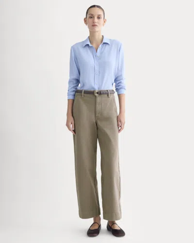 Everlane Utility Wide-leg Pant In Taupe In Brown