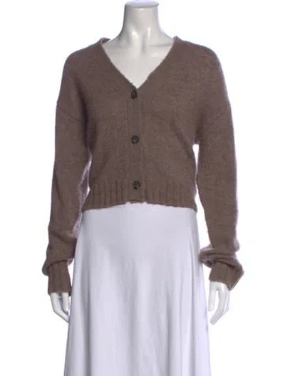 Pre-owned Everlane V-neck Sweater In Brown