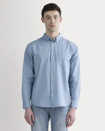 Everlane Washed Poplin Shirt In Soft Blue