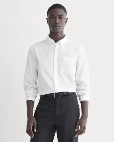 Everlane Washed Poplin Shirt In White