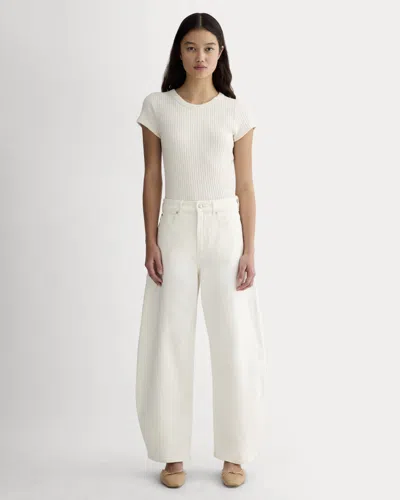 Everlane Way-high® Curve Jean | 29" Inseam In Calico Ecru In White