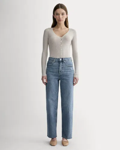 Everlane Way-high® Jean | 27.5” Inseam In Distressed In Blue