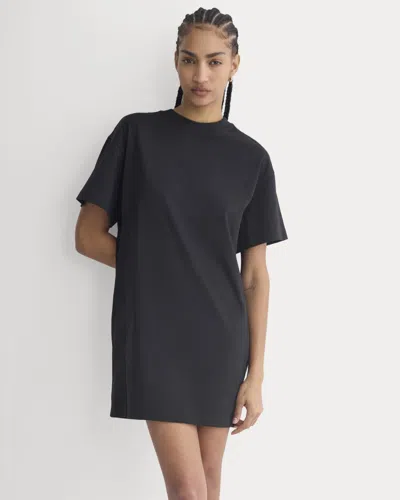 Everlane Weekend Tshirt Mini Dress In Black
