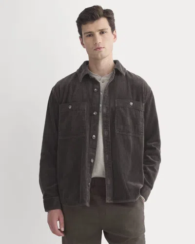 Everlane Wide Wale Corduroy Shirt In Dark Chocolate In Brown