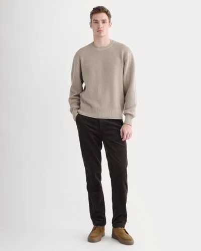 Everlane Wide Wale Corduroy Trouser In Dark Chocolate In Black