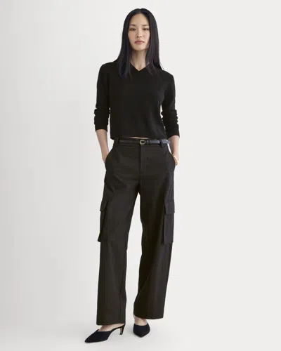 Everlane Wide-leg Cargo Trouser In Black
