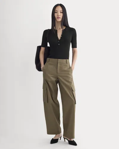 Everlane Wide-leg Cargo Trouser In Blue