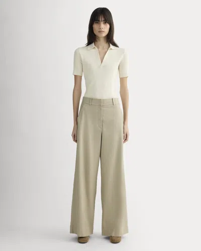 Everlane Wide-leg Pant In Brown