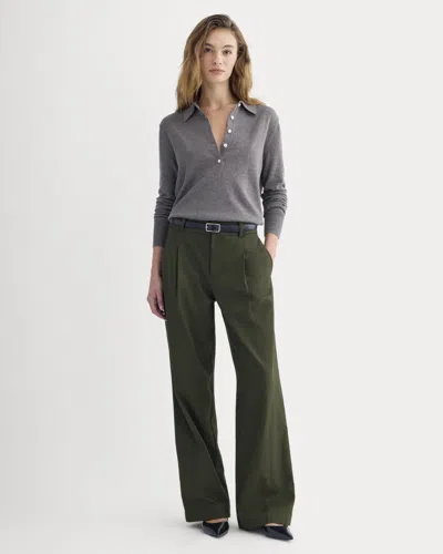 Everlane Wide-leg Trouser In Brown