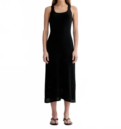 Everlane Women's The Crochet Knit Tank Dress In Black