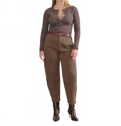 Everlane Women's The Utility Relaxed Barrel Organic Cotton Pants In Cocoa In Brown