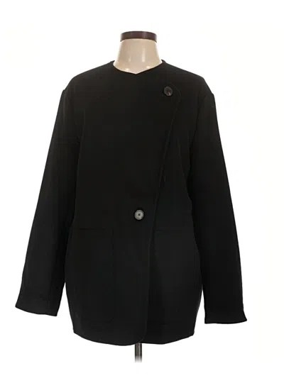 Pre-owned Everlane Wool Blazer Jacket In Black