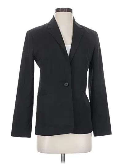 Pre-owned Everlane Wool Blazer Jacket In Black