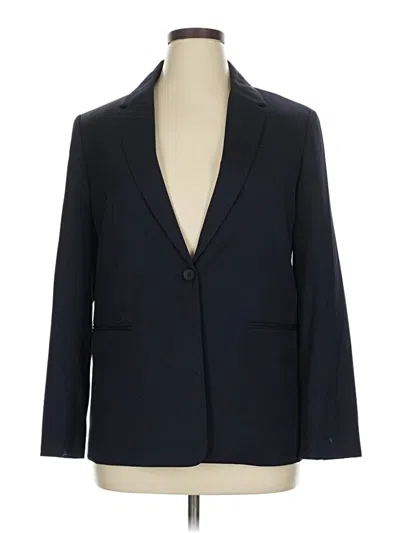 Pre-owned Everlane Wool Blazer Jacket In Blue