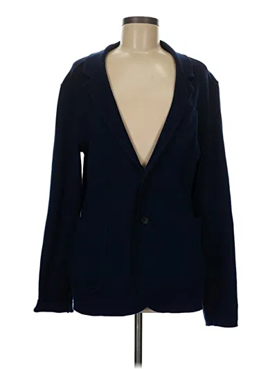 Pre-owned Everlane Wool Blazer Jacket In Blue