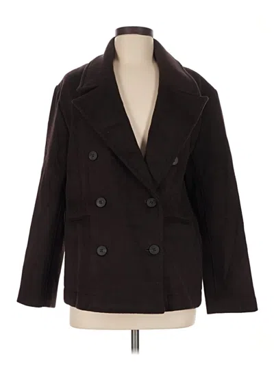 Pre-owned Everlane Wool Blazer Jacket In Brown