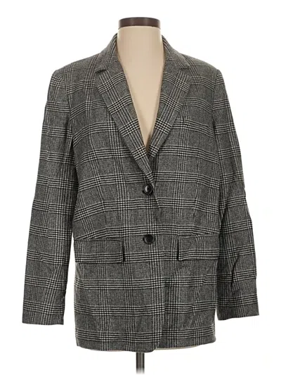 Pre-owned Everlane Wool Blazer Jacket In Gray