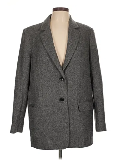 Pre-owned Everlane Wool Blazer Jacket In Gray