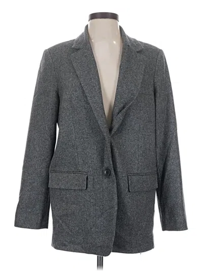 Pre-owned Everlane Wool Blazer Jacket In Gray