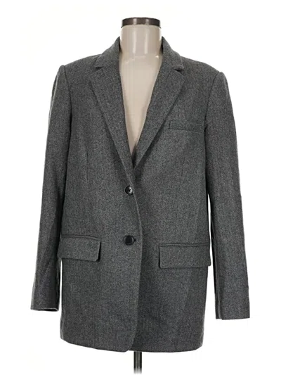 Pre-owned Everlane Wool Blazer Jacket In Gray