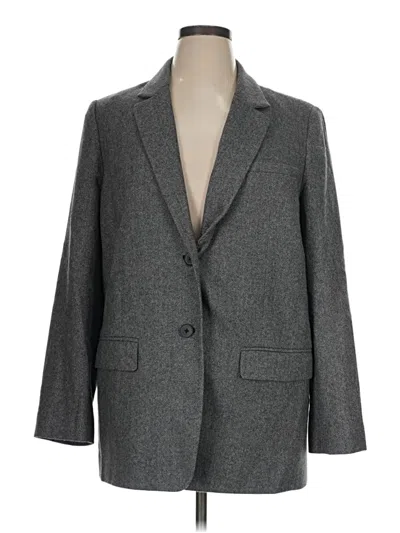 Pre-owned Everlane Wool Blazer Jacket In Gray