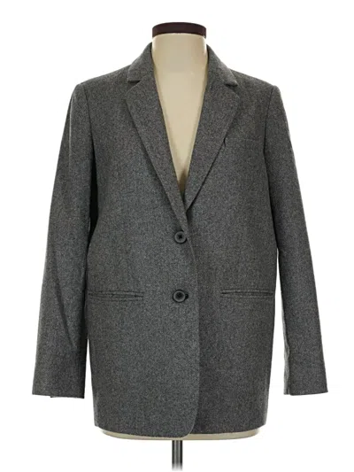 Pre-owned Everlane Wool Blazer Jacket In Gray