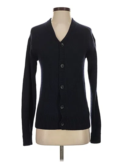 Pre-owned Everlane Wool Cardigan Sweater In Black