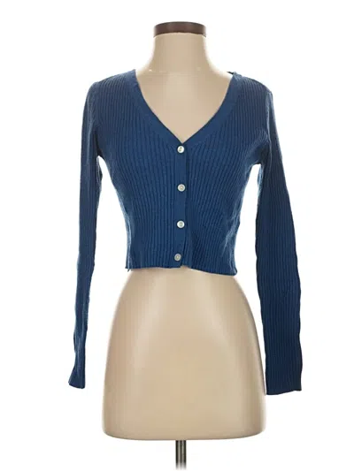 Pre-owned Everlane Wool Cardigan Sweater In Blue