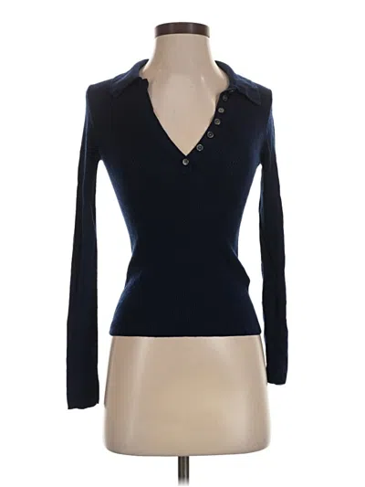 Pre-owned Everlane Wool Cardigan Sweater In Blue