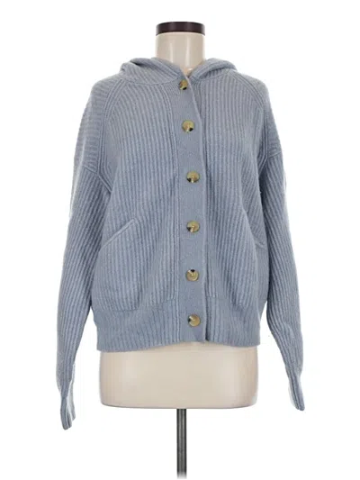 Pre-owned Everlane Wool Cardigan Sweater In Blue