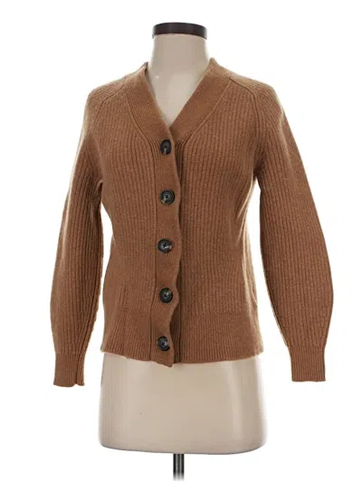 Pre-owned Everlane Wool Cardigan Sweater In Brown