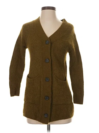 Pre-owned Everlane Wool Cardigan Sweater In Brown