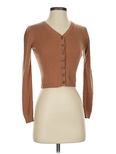 Pre-owned Everlane Wool Cardigan Sweater In Brown