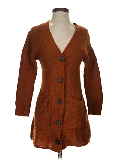 Pre-owned Everlane Wool Cardigan Sweater In Brown