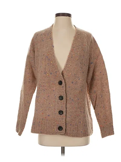 Pre-owned Everlane Wool Cardigan Sweater In Brown