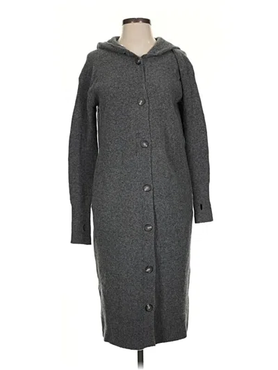 Pre-owned Everlane Wool Cardigan Sweater In Gray