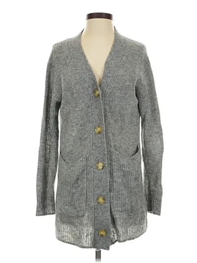 Pre-owned Everlane Wool Cardigan Sweater In Gray
