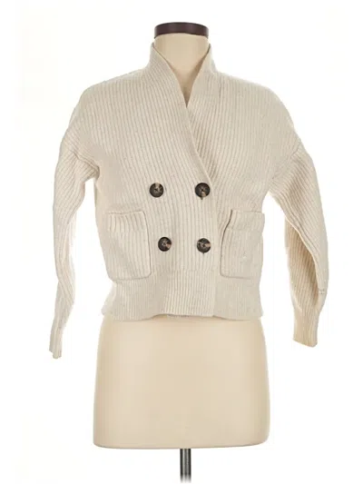Pre-owned Everlane Wool Cardigan Sweater In Ivory