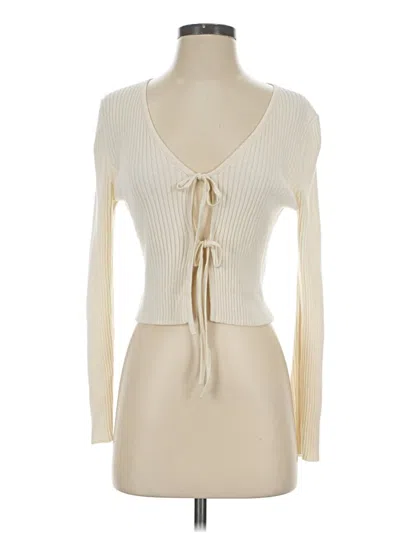 Pre-owned Everlane Wool Cardigan Sweater In Ivory