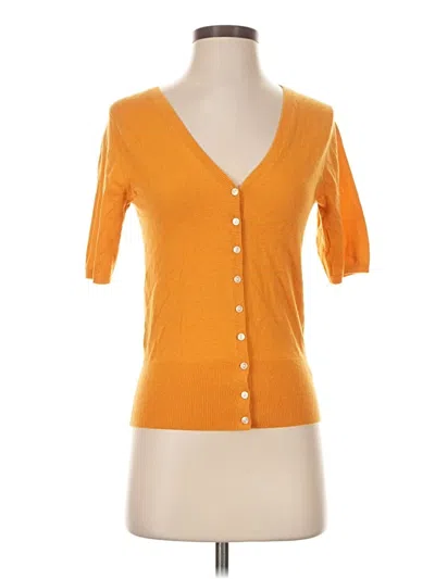 Pre-owned Everlane Wool Cardigan Sweater In Orange