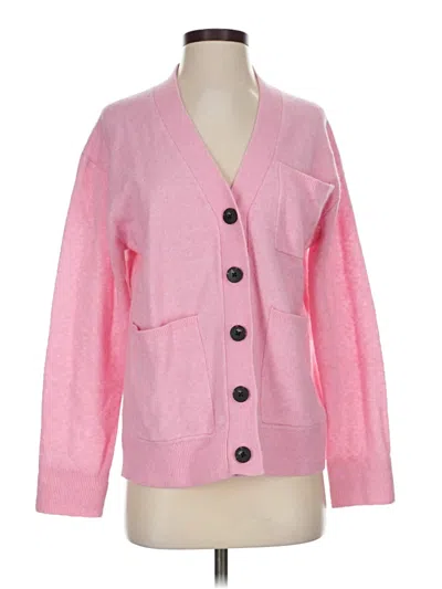 Pre-owned Everlane Wool Cardigan Sweater In Pink