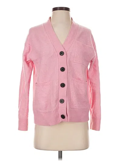 Pre-owned Everlane Wool Cardigan Sweater In Pink
