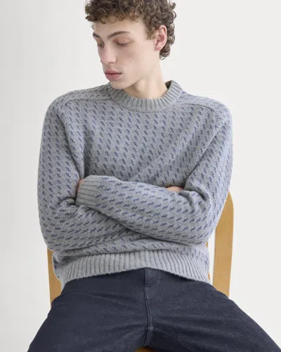 Everlane Wool Cashmere Nordic Crew Neck Sweater In Vintage Heather Grey In Gray