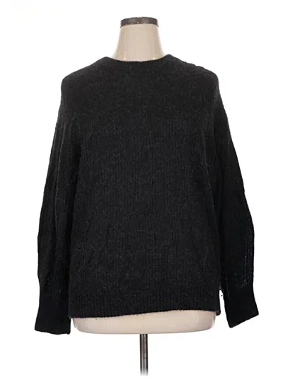 Pre-owned Everlane Wool Pullover Sweater In Black