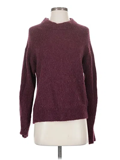 Pre-owned Everlane Wool Pullover Sweater In Burgundy