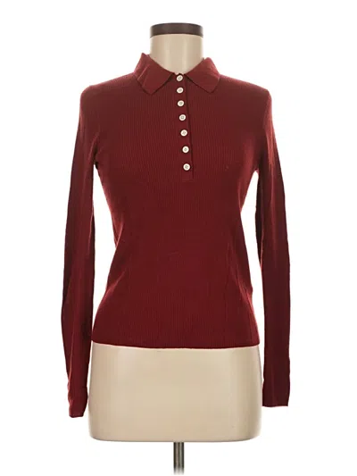 Pre-owned Everlane Wool Pullover Sweater In Burgundy
