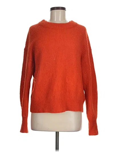 Pre-owned Everlane Wool Pullover Sweater In Orange
