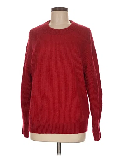 Pre-owned Everlane Wool Pullover Sweater In Red